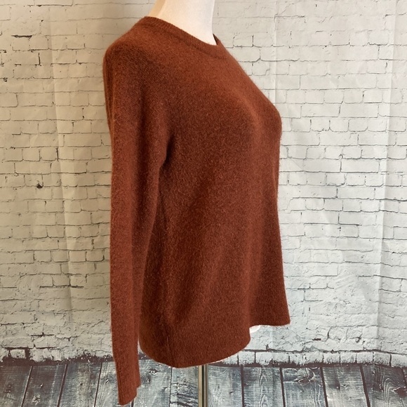 Aritzia The Group Babaton Thurlow Sweater Alpaca Wool Blend Capre Rust Cozy Fall - Picture 6 of 14